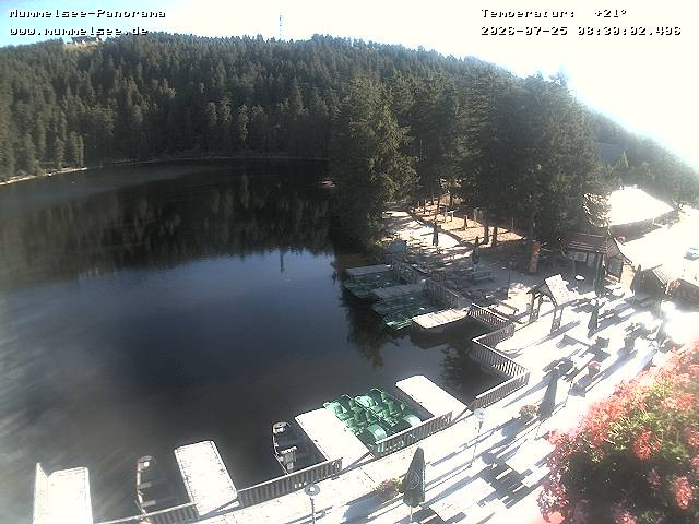 Archived image Webcam Panoramic view of Lake Mummelsee
