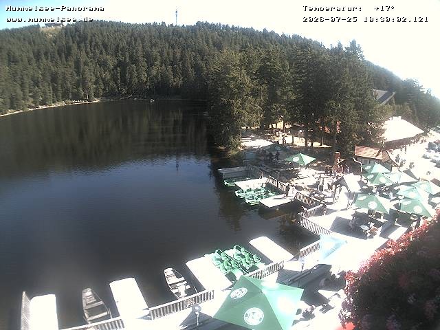 Archived image Webcam Panoramic view of Lake Mummelsee
