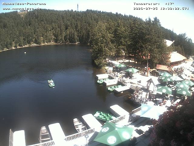 Archived image Webcam Panoramic view of Lake Mummelsee