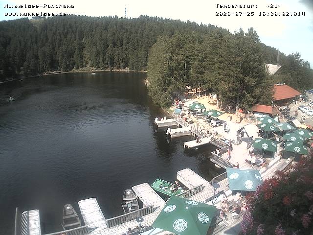 Archived image Webcam Panoramic view of Lake Mummelsee