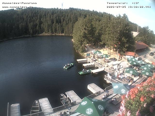 Archived image Webcam Panoramic view of Lake Mummelsee