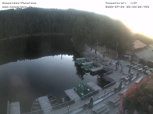 Archived image Webcam Panoramic view of Lake Mummelsee