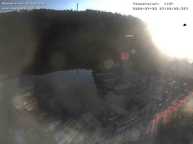 Archived image Webcam Panoramic view of Lake Mummelsee