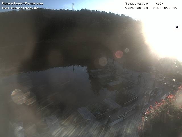 Archived image Webcam Panoramic view of Lake Mummelsee