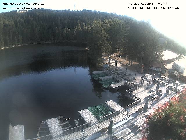 Archived image Webcam Panoramic view of Lake Mummelsee