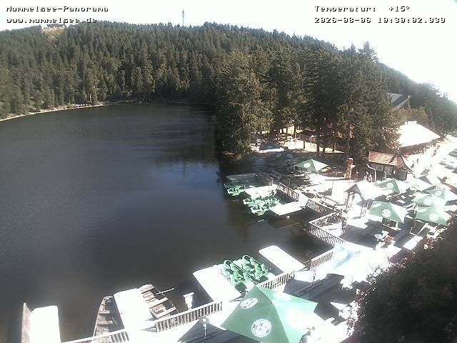 Archived image Webcam Panoramic view of Lake Mummelsee