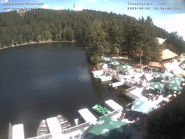 Archived image Webcam Panoramic view of Lake Mummelsee