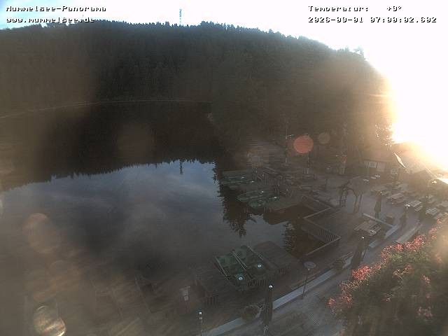 Archived image Webcam Panoramic view of Lake Mummelsee