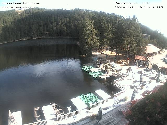 Archived image Webcam Panoramic view of Lake Mummelsee