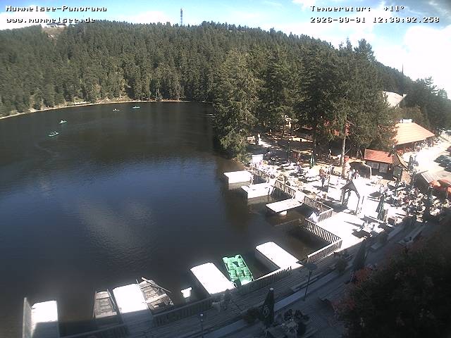 Archived image Webcam Panoramic view of Lake Mummelsee