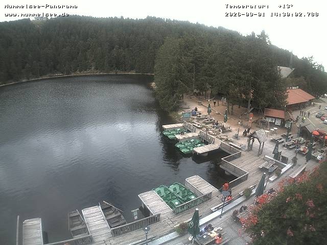 Archived image Webcam Panoramic view of Lake Mummelsee