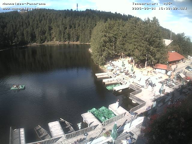 Archived image Webcam Panoramic view of Lake Mummelsee