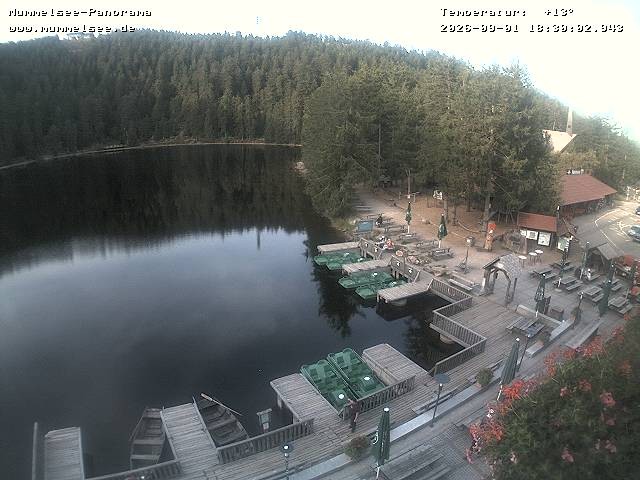 Archived image Webcam Panoramic view of Lake Mummelsee