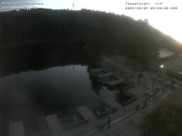Archived image Webcam Panoramic view of Lake Mummelsee