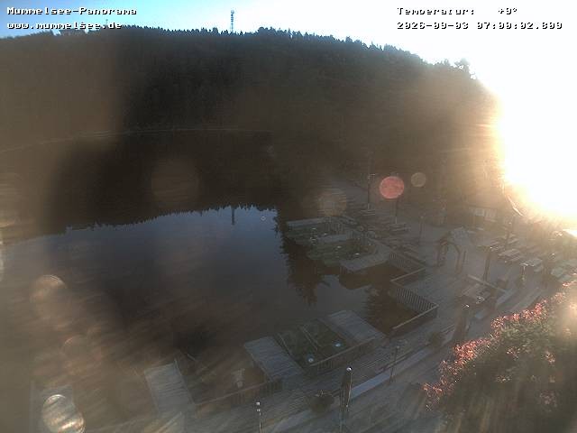 Archived image Webcam Panoramic view of Lake Mummelsee