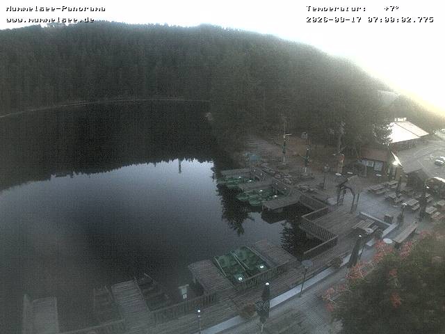 Archived image Webcam Panoramic view of Lake Mummelsee
