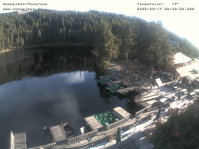 Archived image Webcam Panoramic view of Lake Mummelsee