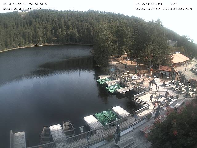 Archived image Webcam Panoramic view of Lake Mummelsee