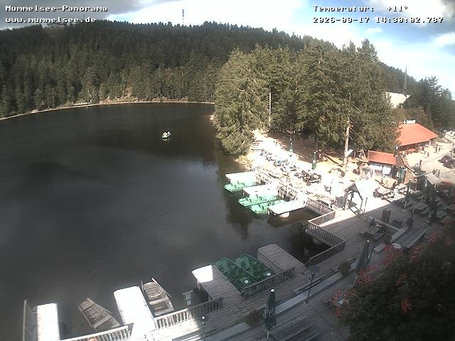 Archived image Webcam Panoramic view of Lake Mummelsee