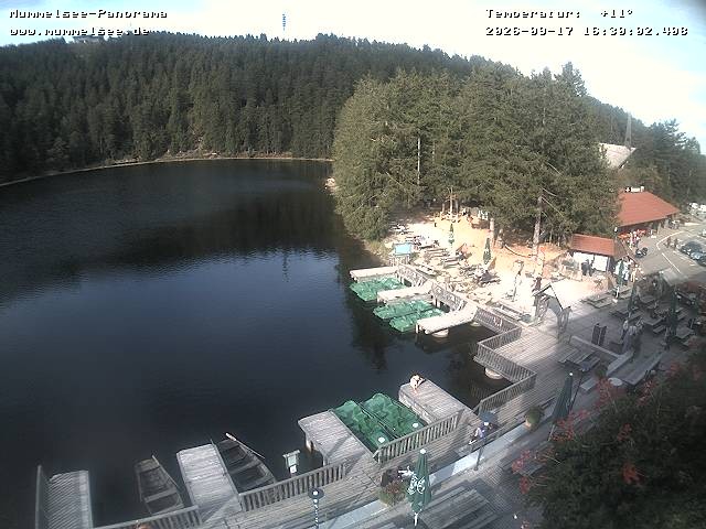 Archived image Webcam Panoramic view of Lake Mummelsee