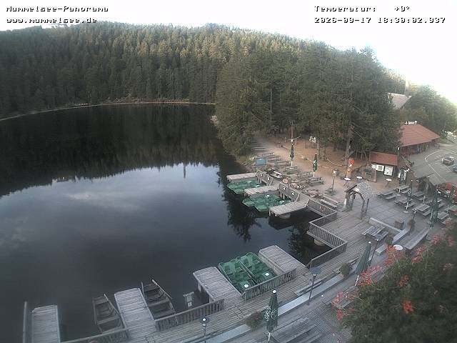 Archived image Webcam Panoramic view of Lake Mummelsee