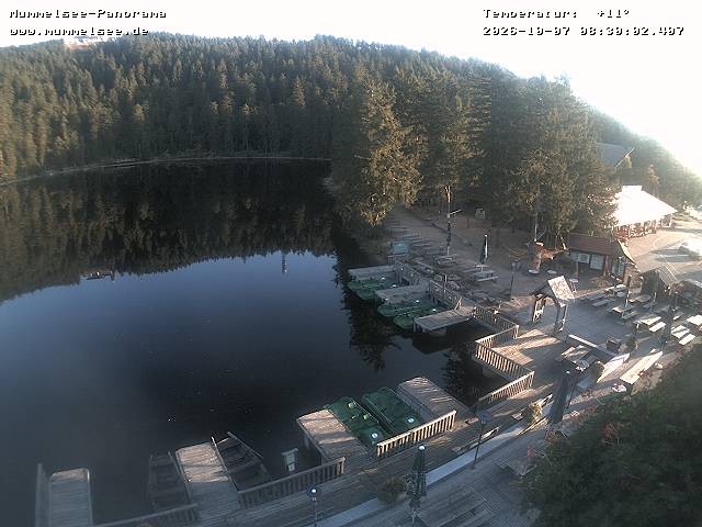 Archived image Webcam Panoramic view of Lake Mummelsee
