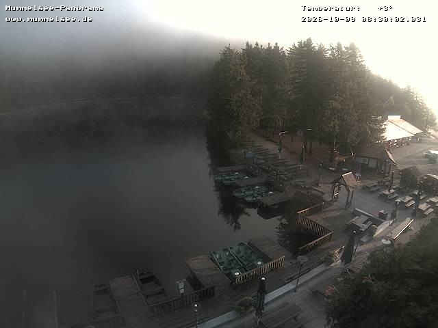 Archived image Webcam Panoramic view of Lake Mummelsee