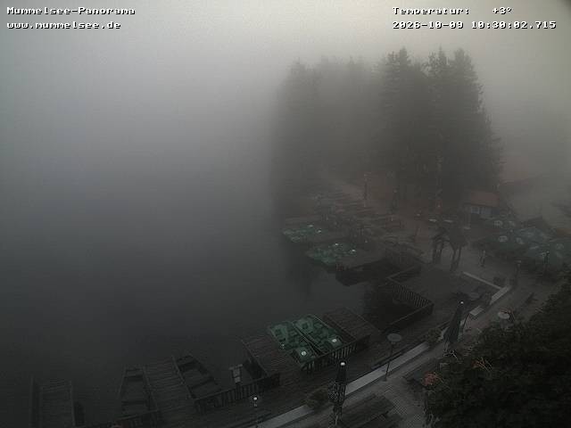 Archived image Webcam Panoramic view of Lake Mummelsee
