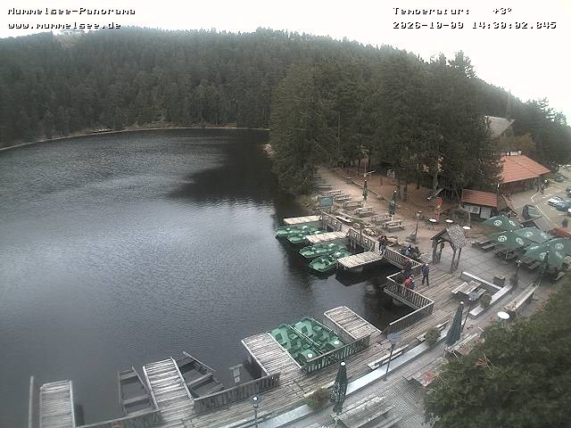 Archived image Webcam Panoramic view of Lake Mummelsee