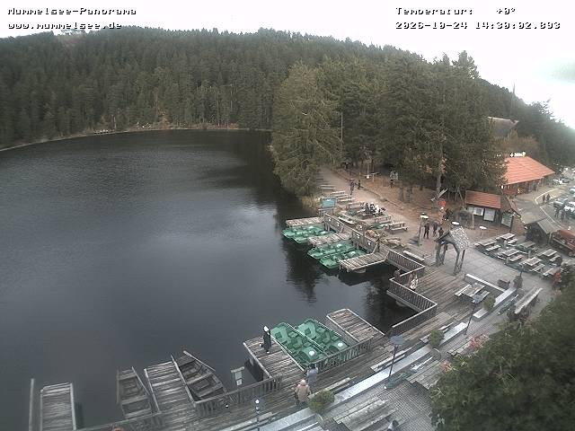 Archived image Webcam Panoramic view of Lake Mummelsee