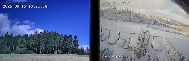 Archiv Foto Webcam Niedersfeld: Ausblick von der Hochheidehütte