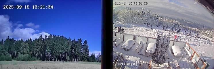 Archiv Foto Webcam Niedersfeld: Ausblick von der Hochheidehütte