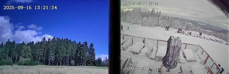 Archiv Foto Webcam Niedersfeld: Ausblick von der Hochheidehütte