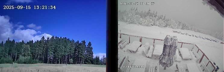 Archiv Foto Webcam Niedersfeld: Ausblick von der Hochheidehütte