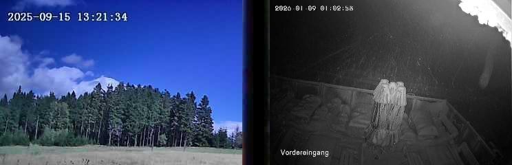 Archived image Webcam Niedersfeld - Mountain Hut Hochheide