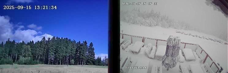 Archiv Foto Webcam Niedersfeld: Ausblick von der Hochheidehütte