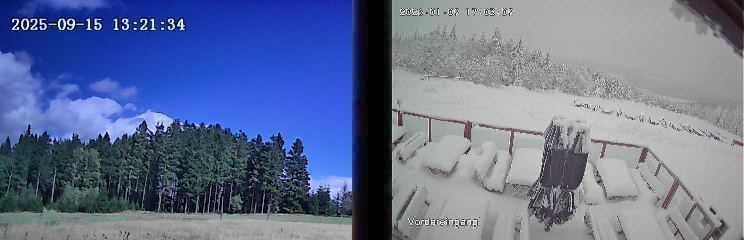 Archiv Foto Webcam Niedersfeld: Ausblick von der Hochheidehütte