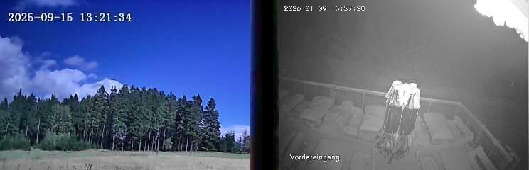 Archiv Foto Webcam Niedersfeld: Ausblick von der Hochheidehütte