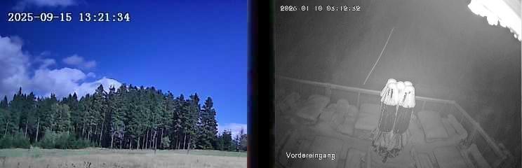 Archiv Foto Webcam Niedersfeld: Ausblick von der Hochheidehütte