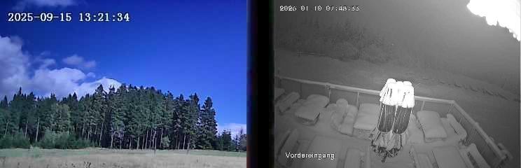 Archiv Foto Webcam Niedersfeld: Ausblick von der Hochheidehütte