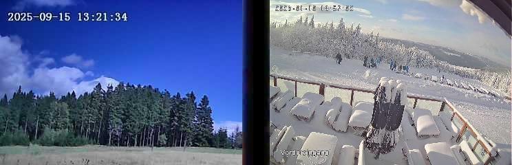 Archiv Foto Webcam Niedersfeld: Ausblick von der Hochheidehütte