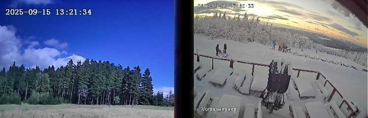 Archiv Foto Webcam Niedersfeld: Ausblick von der Hochheidehütte