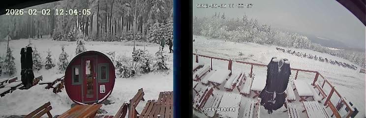 Archiv Foto Webcam Niedersfeld: Ausblick von der Hochheidehütte