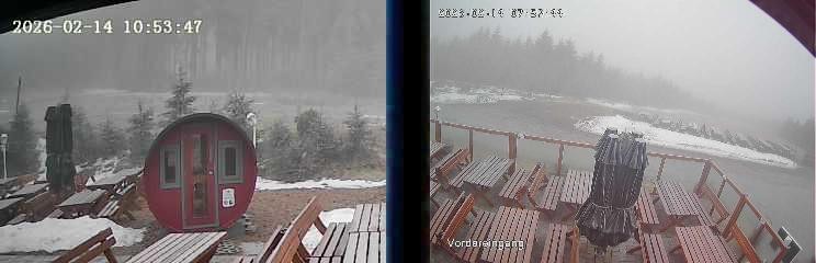 Archiv Foto Webcam Niedersfeld: Ausblick von der Hochheidehütte