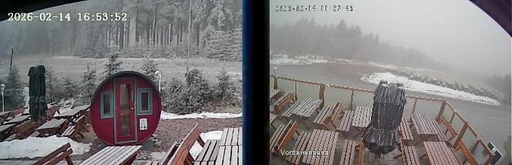 Archiv Foto Webcam Niedersfeld: Ausblick von der Hochheidehütte