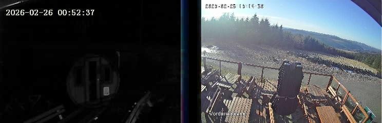 Archived image Webcam Niedersfeld - Mountain Hut Hochheide