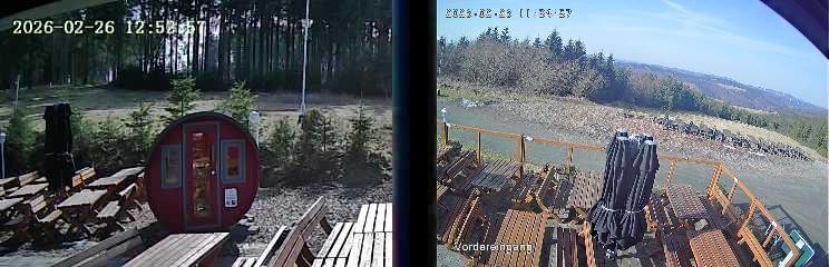 Archived image Webcam Niedersfeld - Mountain Hut Hochheide