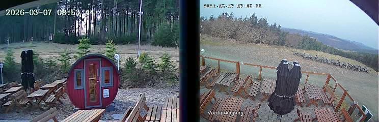 Archiv Foto Webcam Niedersfeld: Ausblick von der Hochheidehütte