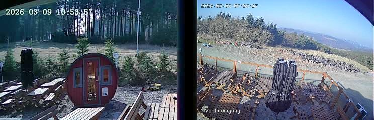 Archiv Foto Webcam Niedersfeld: Ausblick von der Hochheidehütte