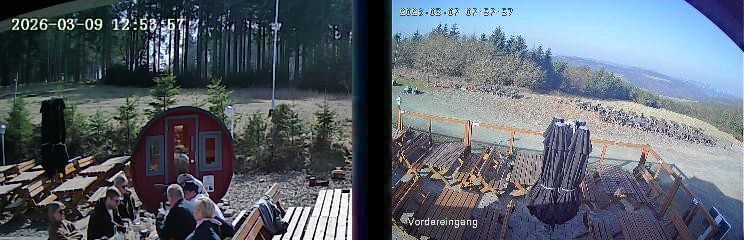 Archiv Foto Webcam Niedersfeld: Ausblick von der Hochheidehütte